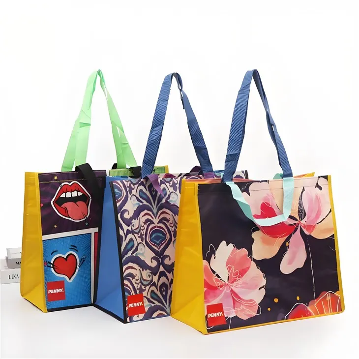 Fargerik trykt laminert tøyveske Reklame Non Woven Bag