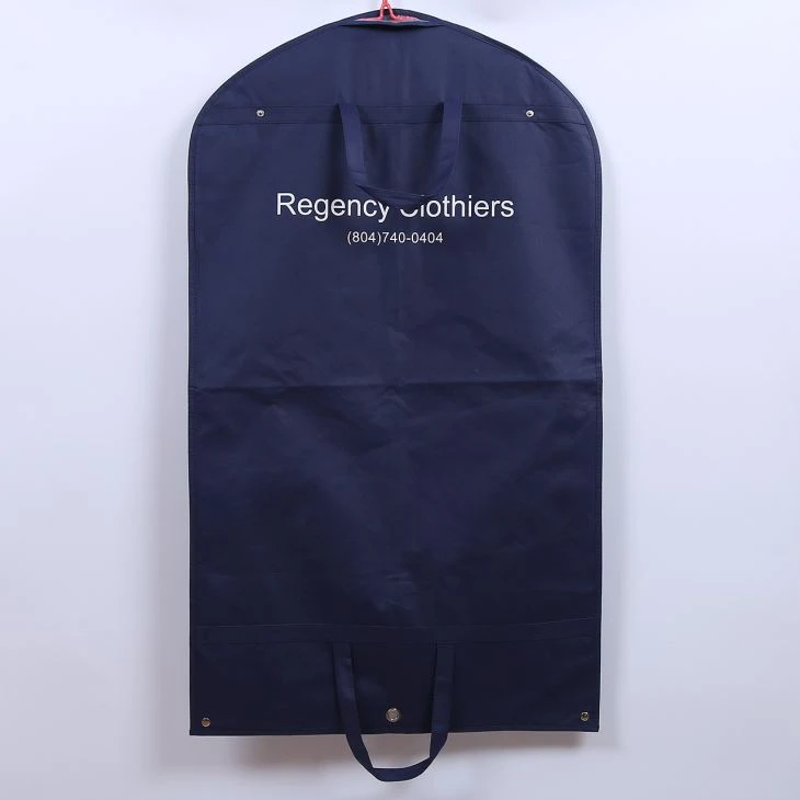 Garment Bag Dress Bag med håndtak Non Woven Tilpasset sammenleggbart drakttrekk