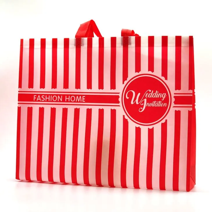 Forseglet 80 gram laminert ikke-vevd handlepose ultralydpose